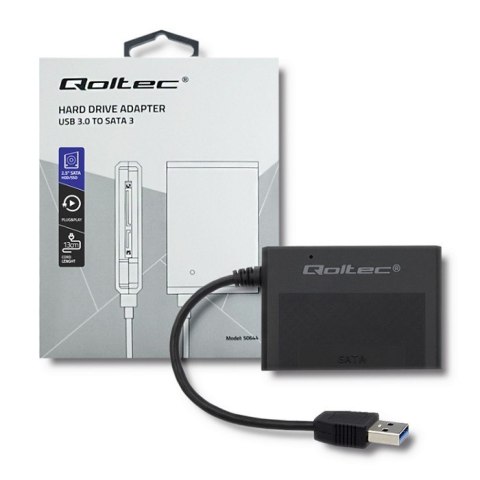 Adapter USB 3.0 do dysków HDD/SSD 2.5 cala SATA3 Qoltec Adapter USB 3.0 do dysków HDD/SSD 2.5 cala SATA3 Qoltec