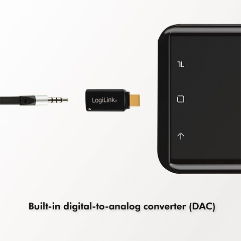 Adapter USB-C do 3,5mm Audio - Mini jack LogiLink Adapter USB-C do 3,5mm Audio - Mini jack LogiLink