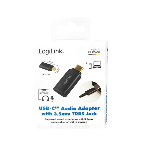 Adapter USB-C do 3,5mm Audio - Mini jack LogiLink Adapter USB-C do 3,5mm Audio - Mini jack LogiLink