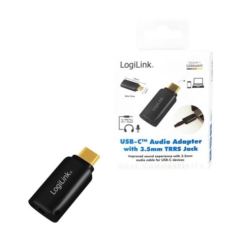 Adapter USB-C do 3,5mm Audio - Mini jack LogiLink Adapter USB-C do 3,5mm Audio - Mini jack LogiLink