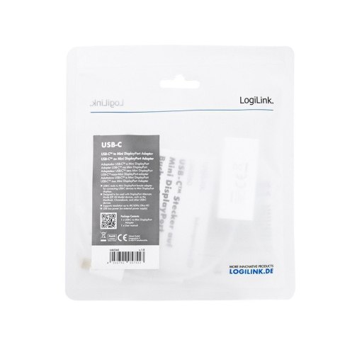 Adapter USB-C do mini DisplayPort, 4K/60Hz LogiLink Adapter USB-C do mini DisplayPort, 4K/60Hz LogiLink
