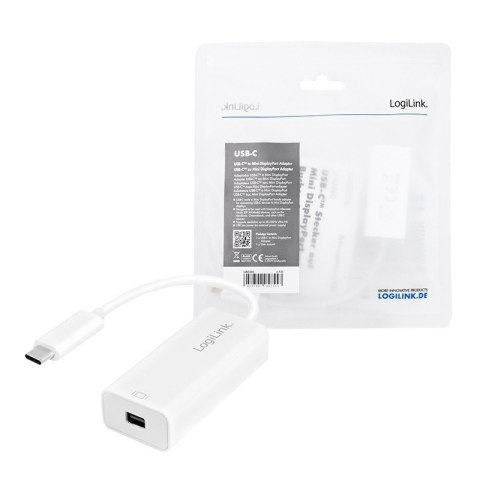 Adapter USB-C do mini DisplayPort, 4K/60Hz LogiLink Adapter USB-C do mini DisplayPort, 4K/60Hz LogiLink
