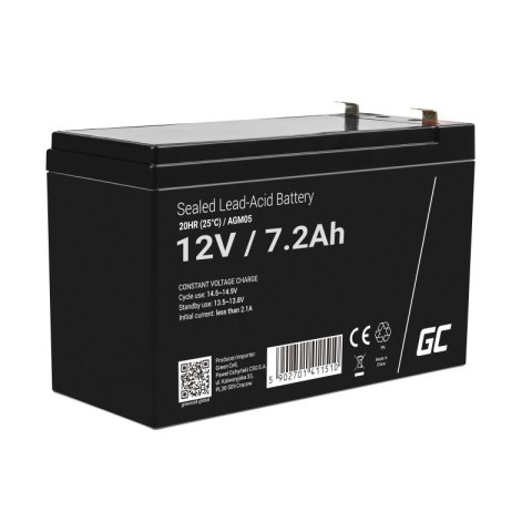Akumulator AGM 12V 7.2Ah Green Cell