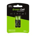 Akumulatorki Paluszki 2x AAA HR03 800mAh Green Cell