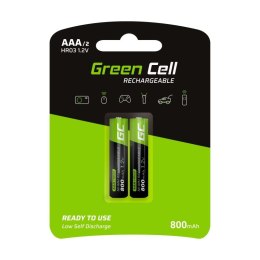 Akumulatorki Paluszki 2x AAA HR03 800mAh Green Cell
