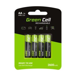 Akumulatorki Paluszki 4x AA R6 2600mAh Green Cell