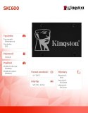 Dyski SSD KC600 SERIES 1024GB SATA3 2.5' 550/500 MB/s Kingston
