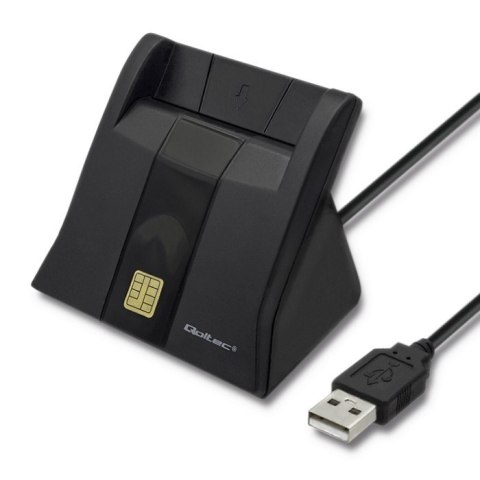Inteligentny czytnik chipowych kart ID | USB 2.0 | Plug&play Qoltec Inteligentny czytnik chipowych kart ID | USB 2.0 | Plug&play Qoltec