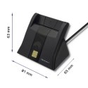 Inteligentny czytnik chipowych kart ID | USB 2.0 | Plug&play Qoltec