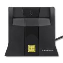 Inteligentny czytnik chipowych kart ID | USB 2.0 | Plug&play Qoltec