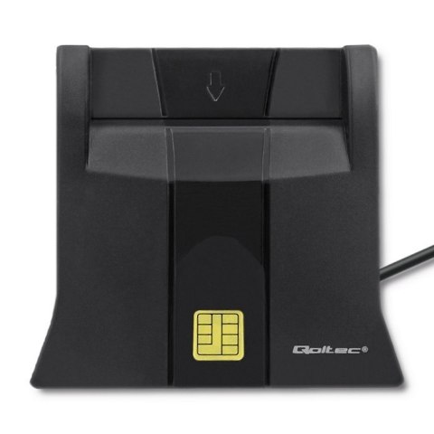 Inteligentny czytnik chipowych kart ID | USB 2.0 | Plug&play Qoltec Inteligentny czytnik chipowych kart ID | USB 2.0 | Plug&play Qoltec