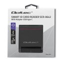 Inteligentny czytnik chipowych kart ID | USB2.0 | Plug&play Qoltec