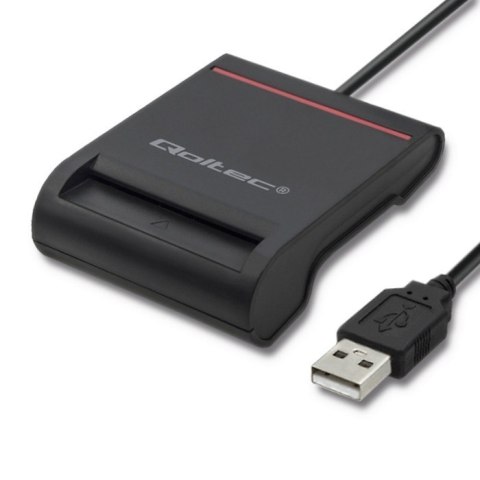 Inteligentny czytnik chipowych kart ID | USB2.0 | Plug&play Qoltec Inteligentny czytnik chipowych kart ID | USB2.0 | Plug&play Qoltec