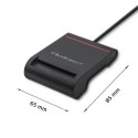 Inteligentny czytnik chipowych kart ID | USB2.0 | Plug&play Qoltec