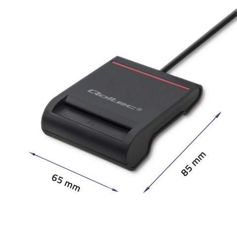 Inteligentny czytnik chipowych kart ID | USB2.0 | Plug&play Qoltec Inteligentny czytnik chipowych kart ID | USB2.0 | Plug&play Qoltec
