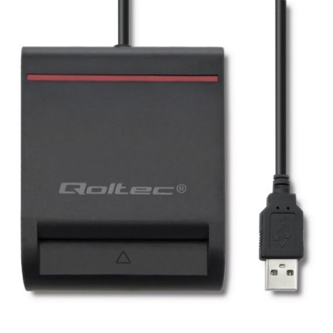 Inteligentny czytnik chipowych kart ID | USB2.0 | Plug&play Qoltec Inteligentny czytnik chipowych kart ID | USB2.0 | Plug&play Qoltec