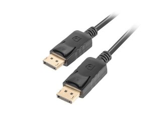 Kabel DisplayPort M/M 20 PIN V1.2 0.5M 4K czarny Lanberg