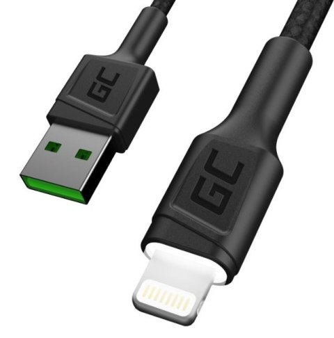 Kabel GC Ray USB - Lightning 120 cm, podświetlenie LED Green Cell
