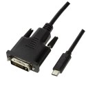 Kabel USB-C do DVI dł. 1,8m LogiLink