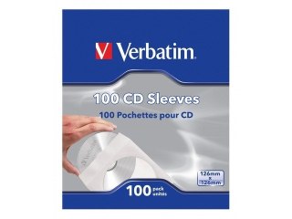 Koperta papierowa CD z okienkiem 100 sztuk Verbatim