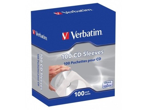 Koperta papierowa CD z okienkiem 100 sztuk Verbatim