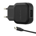 Ładowarka sieciowa 12W | 5V | 2.4A | USB | +kabel Micro USB Qoltec