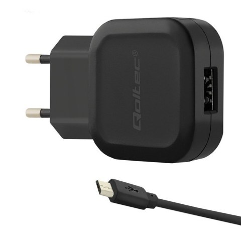 Ładowarka sieciowa 12W | 5V | 2.4A | USB | +kabel Micro USB Qoltec Ładowarka sieciowa 12W | 5V | 2.4A | USB | +kabel Micro USB Qoltec