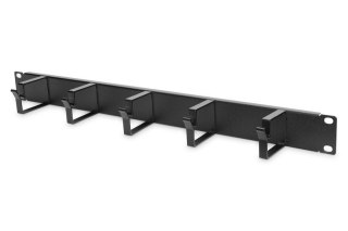 Organizer kablowy poziomy typu RING 19" 1U 40x483x60mm czarny Digitus