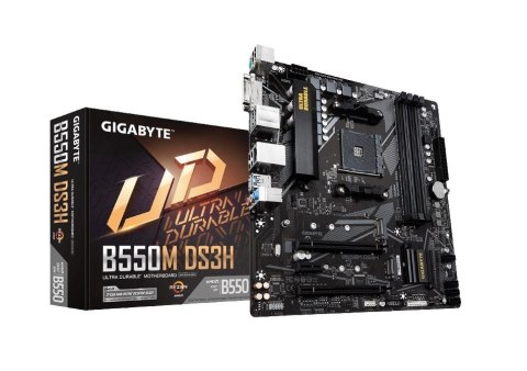 Płyta główna B550M DS3H AM4 4DDR4 HDMI/DVI M.2 USB3.2 mATX Gigabyte Płyta główna B550M DS3H AM4 4DDR4 HDMI/DVI M.2 USB3.2 mATX Gigabyte