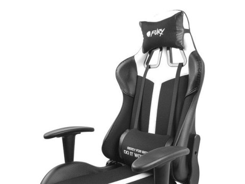 Fotel dla graczy Avenger XL Czarno-biały Fury Fotel dla graczy Avenger XL Czarno-biały Fury