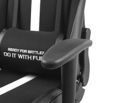 Fotel dla graczy Avenger XL Czarno-biały Fury Fotel dla graczy Avenger XL Czarno-biały Fury