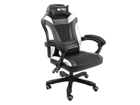 Fotel dla graczy Avenger M+ Czarno-biały Fury