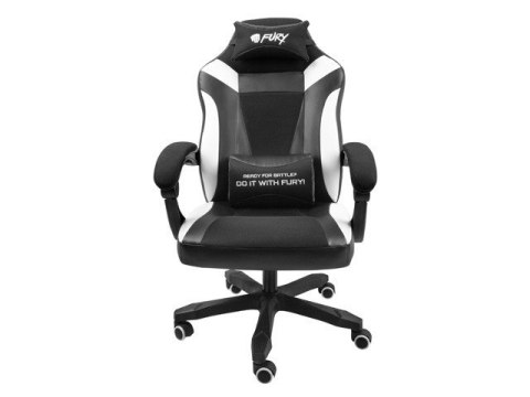 Fotel dla graczy Avenger M+ Czarno-biały Fury Fotel dla graczy Avenger M+ Czarno-biały Fury