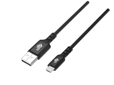 Kabel USB-Micro USB 1m silikonowy czarny Quick Charge TB Kabel USB-Micro USB 1m silikonowy czarny Quick Charge TB