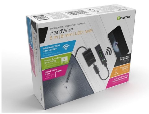 Kamera endoskopowa HardWire 5M 8MM LED WIFI Tracer