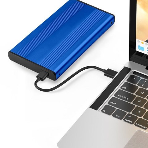 Obudowa na dysk HDD/SSD 2.5 cala SATA3 | USB 3.0 | Niebieska Qoltec Obudowa na dysk HDD/SSD 2.5 cala SATA3 | USB 3.0 | Niebieska Qoltec