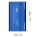 Obudowa na dysk HDD/SSD 2.5 cala SATA3 | USB 3.0 | Niebieska Qoltec
