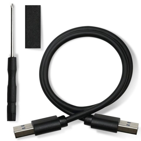 Obudowa na dysk HDD/SSD 2.5 cala SATA3 | USB 3.0 | Niebieska Qoltec Obudowa na dysk HDD/SSD 2.5 cala SATA3 | USB 3.0 | Niebieska Qoltec