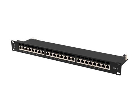 Patchpanel 24 port 1U KAT7 EK. PPS7-1024-B Czarny