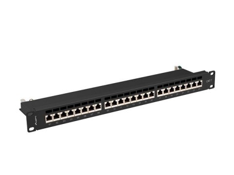 Patchpanel 24 port 1U KAT7 EK. PPS7-1024-B Czarny