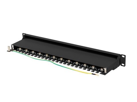 Patchpanel 24 port 1U KAT7 EK. PPS7-1024-B Czarny