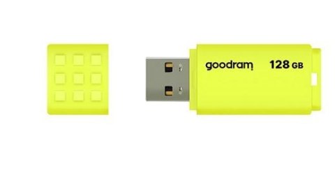 Pendrive UME2 128GB USB 2.0 żółty GOODRAM Pendrive UME2 128GB USB 2.0 żółty GOODRAM