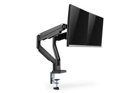 Ramię biurkowe podwójne z zaciskiem regulowane 2xLCD max. 32" max. 2x 9kg uchylno-obrotowe czarny Digitus