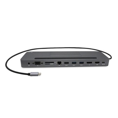 Stacja dokująca USB-C Metal Ergonomic 4K 3x Display Docking Station Power Delivery 85 W I-tec Stacja dokująca USB-C Metal Ergonomic 4K 3x Display Docking Station Power Delivery 85 W I-tec