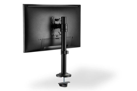 Uchwyt biurkowy kolumnowy pojedynczy 1xLCD max. 32 cale max. 8kg uchylno-obrotowy czarny Digitus