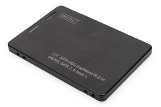 Adapter na dysk SATA/HDD 2,5" M.2 /mSATA SATA 3,6 Gbit/s, zapis do 520 MB/s Aluminiowa Digitus