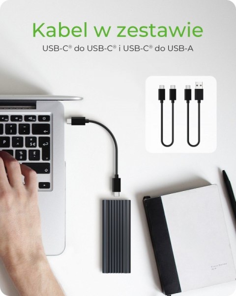 IB-1824ML-C31 Obudowa M.2 NVMe z oświetleniem RGB IcyBox IB-1824ML-C31 Obudowa M.2 NVMe z oświetleniem RGB IcyBox