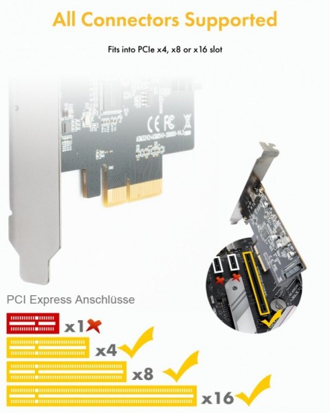 IB-PCI1901-C32 Karta PCIe, TYPE-C USB 3.2 (Gen 2x2) IcyBox IB-PCI1901-C32 Karta PCIe, TYPE-C USB 3.2 (Gen 2x2) IcyBox