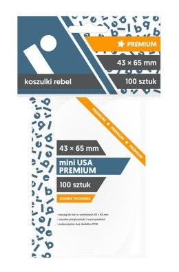 Koszulki 43x65 mm Mini USA Premium 100 sztuk Rebel
