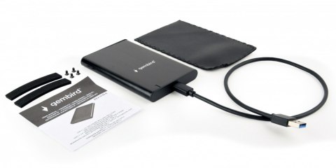 Obudowa zewnętrzna 2.5 cala USB 3.1 Czarna Gembird